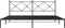 vidaXL - Bedframe - met - hoofdbord - metaal - zwart - 200x200 - cm