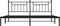 vidaXL - Bedframe - met - hoofdbord - metaal - zwart - 200x200 - cm