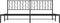 vidaXL - Bedframe - met - hoofdbord - metaal - zwart - 200x200 - cm
