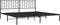 vidaXL - Bedframe - met - hoofdbord - metaal - zwart - 200x200 - cm