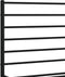 vidaXL - Bedframe - met - hoofdbord - metaal - zwart - 200x200 - cm