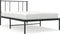 vidaXL - Bedframe - met - hoofdbord - metaal - zwart - 75x190 - cm