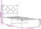 vidaXL - Bedframe - met - hoofdbord - metaal - zwart - 75x190 - cm