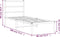 vidaXL - Bedframe - met - hoofdbord - metaal - zwart - 75x190 - cm