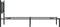 vidaXL - Bedframe - met - hoofdbord - metaal - zwart - 75x190 - cm