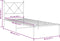 vidaXL - Bedframe - met - hoofdbord - metaal - zwart - 75x190 - cm