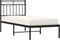 vidaXL - Bedframe - met - hoofdbord - metaal - zwart - 75x190 - cm