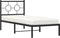 vidaXL - Bedframe - met - hoofdbord - metaal - zwart - 75x190 - cm