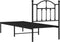 vidaXL - Bedframe - met - hoofdbord - metaal - zwart - 75x190 - cm