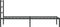 vidaXL - Bedframe - met - hoofdbord - metaal - zwart - 75x190 - cm