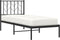 vidaXL - Bedframe - met - hoofdbord - metaal - zwart - 75x190 - cm