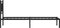 vidaXL - Bedframe - met - hoofdbord - metaal - zwart - 75x190 - cm