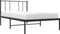 vidaXL - Bedframe - met - hoofdbord - metaal - zwart - 75x190 - cm