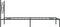 vidaXL - Bedframe - met - hoofdbord - metaal - zwart - 75x190 - cm