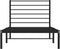 vidaXL - Bedframe - met - hoofdbord - metaal - zwart - 75x190 - cm