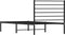 vidaXL - Bedframe - met - hoofdbord - metaal - zwart - 75x190 - cm