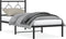 vidaXL - Bedframe - met - hoofdbord - metaal - zwart - 75x190 - cm