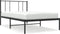 vidaXL - Bedframe - met - hoofdbord - metaal - zwart - 80x200 - cm