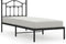 vidaXL - Bedframe - met - hoofdbord - metaal - zwart - 80x200 - cm