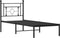 vidaXL - Bedframe - met - hoofdbord - metaal - zwart - 80x200 - cm