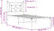 vidaXL - Bedframe - met - hoofdbord - metaal - zwart - 80x200 - cm