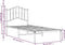 vidaXL - Bedframe - met - hoofdbord - metaal - zwart - 80x200 - cm