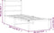 vidaXL - Bedframe - met - hoofdbord - metaal - zwart - 80x200 - cm