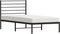vidaXL - Bedframe - met - hoofdbord - metaal - zwart - 80x200 - cm