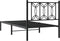 vidaXL - Bedframe - met - hoofdbord - metaal - zwart - 80x200 - cm