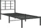 vidaXL-Bedframe-met-hoofdbord-metaal-zwart-80x200-cm