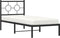 vidaXL - Bedframe - met - hoofdbord - metaal - zwart - 80x200 - cm
