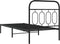 vidaXL - Bedframe - met - hoofdbord - metaal - zwart - 80x200 - cm