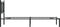 vidaXL - Bedframe - met - hoofdbord - metaal - zwart - 80x200 - cm