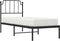 vidaXL - Bedframe - met - hoofdbord - metaal - zwart - 80x200 - cm