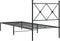 vidaXL - Bedframe - met - hoofdbord - metaal - zwart - 80x200 - cm