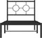 vidaXL - Bedframe - met - hoofdbord - metaal - zwart - 80x200 - cm