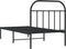 vidaXL - Bedframe - met - hoofdbord - metaal - zwart - 80x200 - cm