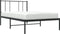 vidaXL - Bedframe - met - hoofdbord - metaal - zwart - 80x200 - cm