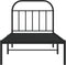 vidaXL - Bedframe - met - hoofdbord - metaal - zwart - 80x200 - cm