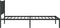 vidaXL - Bedframe - met - hoofdbord - metaal - zwart - 80x200 - cm