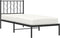 vidaXL - Bedframe - met - hoofdbord - metaal - zwart - 80x200 - cm