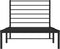 vidaXL - Bedframe - met - hoofdbord - metaal - zwart - 80x200 - cm