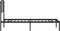 vidaXL - Bedframe - met - hoofdbord - metaal - zwart - 80x200 - cm