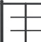 vidaXL-Bedframe-met-hoofdbord-metaal-zwart-80x200-cm