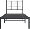 vidaXL-Bedframe-met-hoofdbord-metaal-zwart-80x200-cm