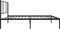 vidaXL - Bedframe - met - hoofdbord - metaal - zwart - 80x200 - cm