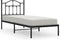 vidaXL - Bedframe - met - hoofdbord - metaal - zwart - 90x190 - cm