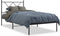 vidaXL - Bedframe - met - hoofdbord - metaal - zwart - 90x190 - cm