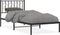 vidaXL - Bedframe - met - hoofdbord - metaal - zwart - 90x190 - cm