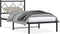 vidaXL - Bedframe - met - hoofdbord - metaal - zwart - 90x190 - cm